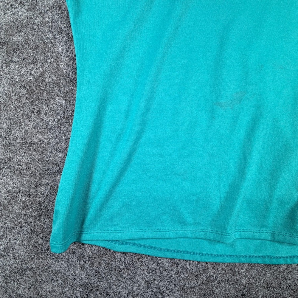 The North Face Reaxion Amp V-Neck T-Shirt Womens L Teal Blue Everyday Comfort - Picture 5 of 16
